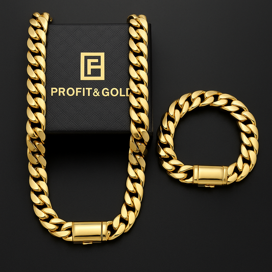 Cuban Link Chain 18K Gold