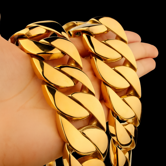 Ultra Thick Style 18K Gold Necklace