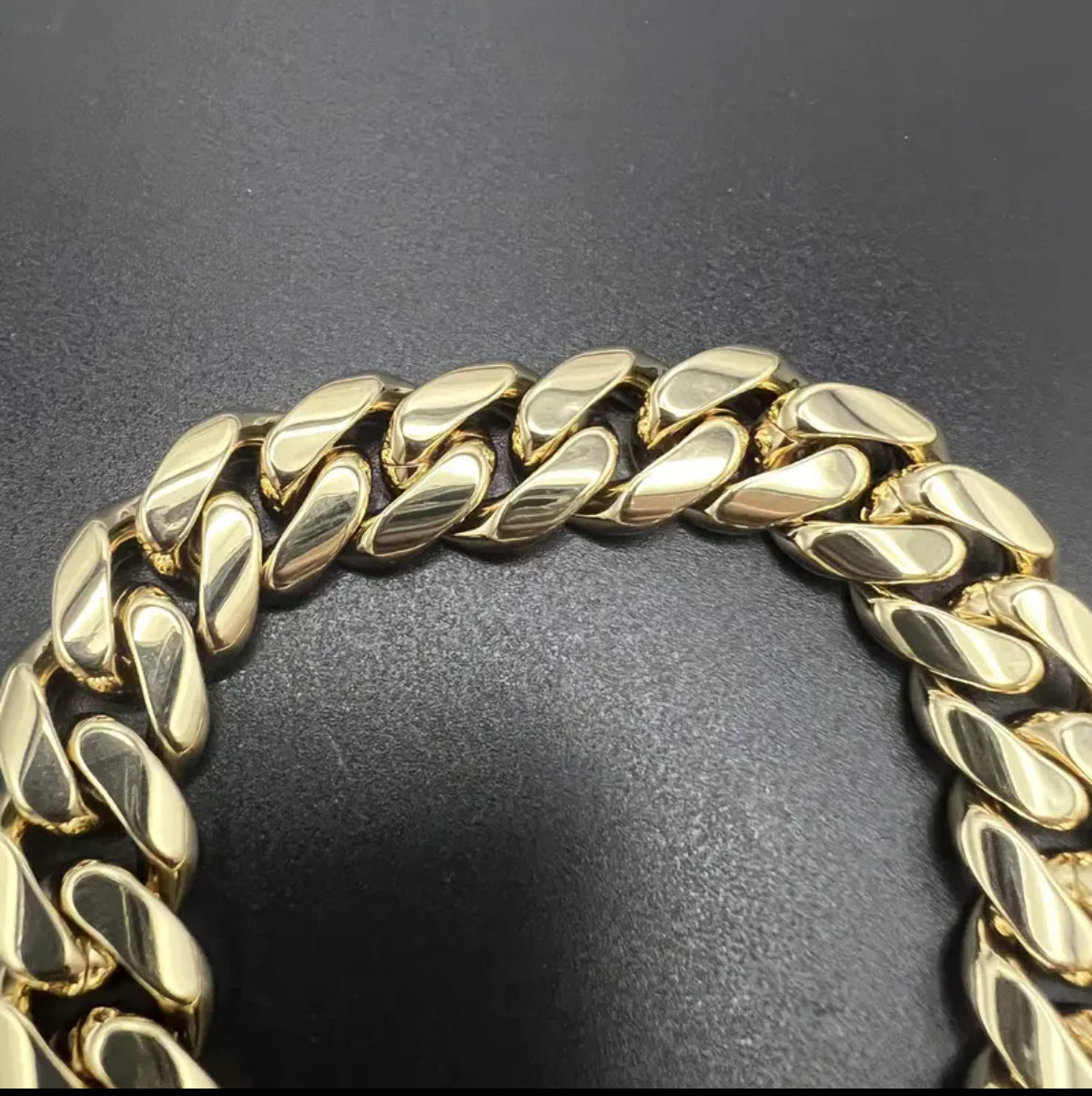 Cuban Link Bracelet 18K Gold