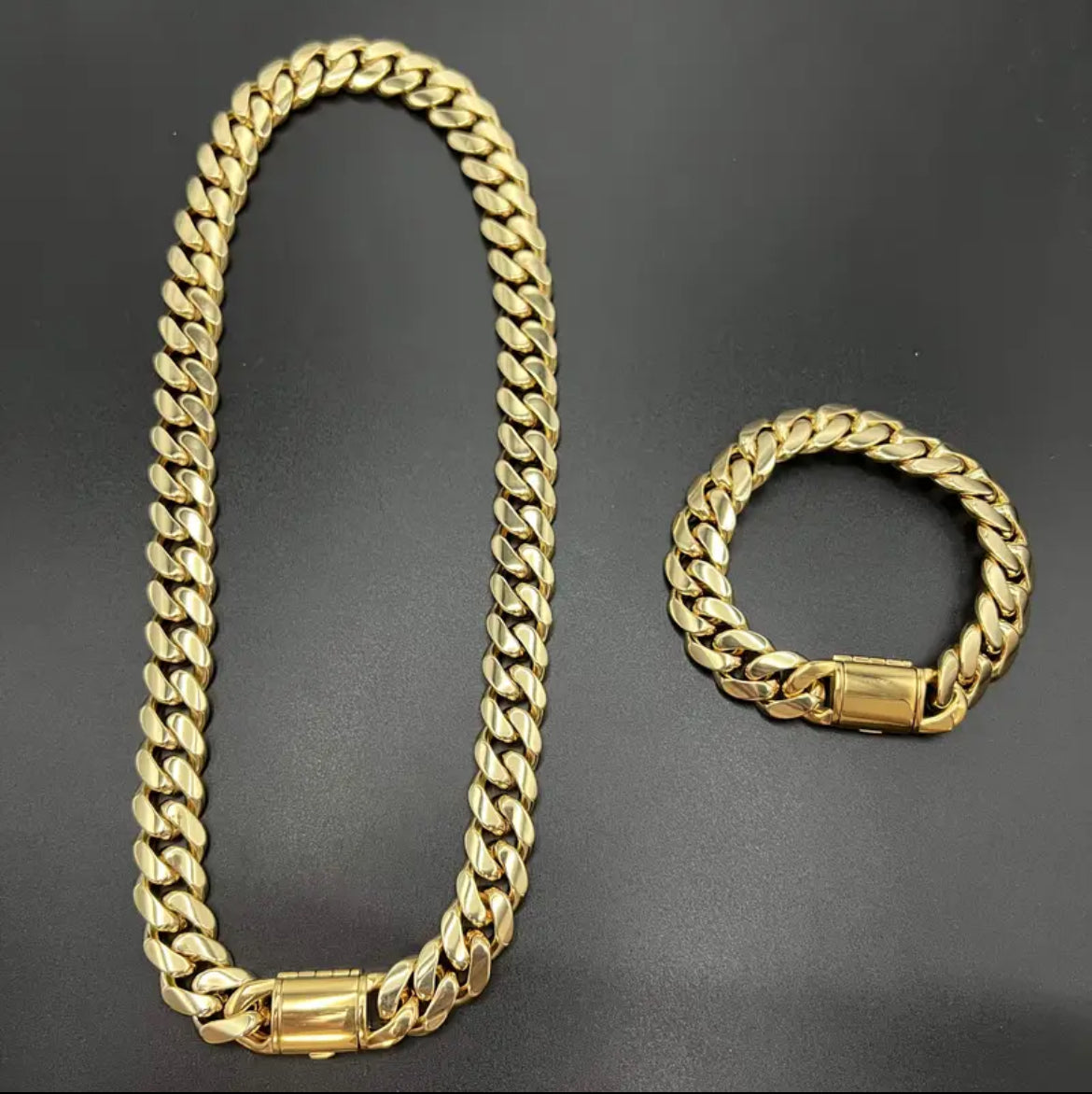 Cuban Link Chain 18K Gold