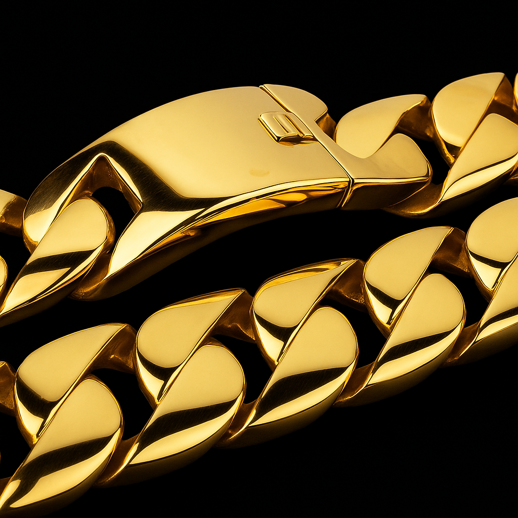 Ultra Thick Style 18K Gold Necklace